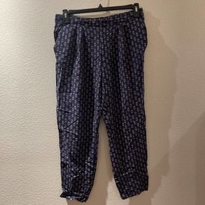h&m, navy blue pants, size 10